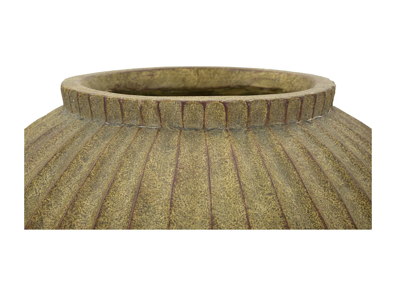 Vaso in magnesio colore verde sporco cm ø 40x26,5