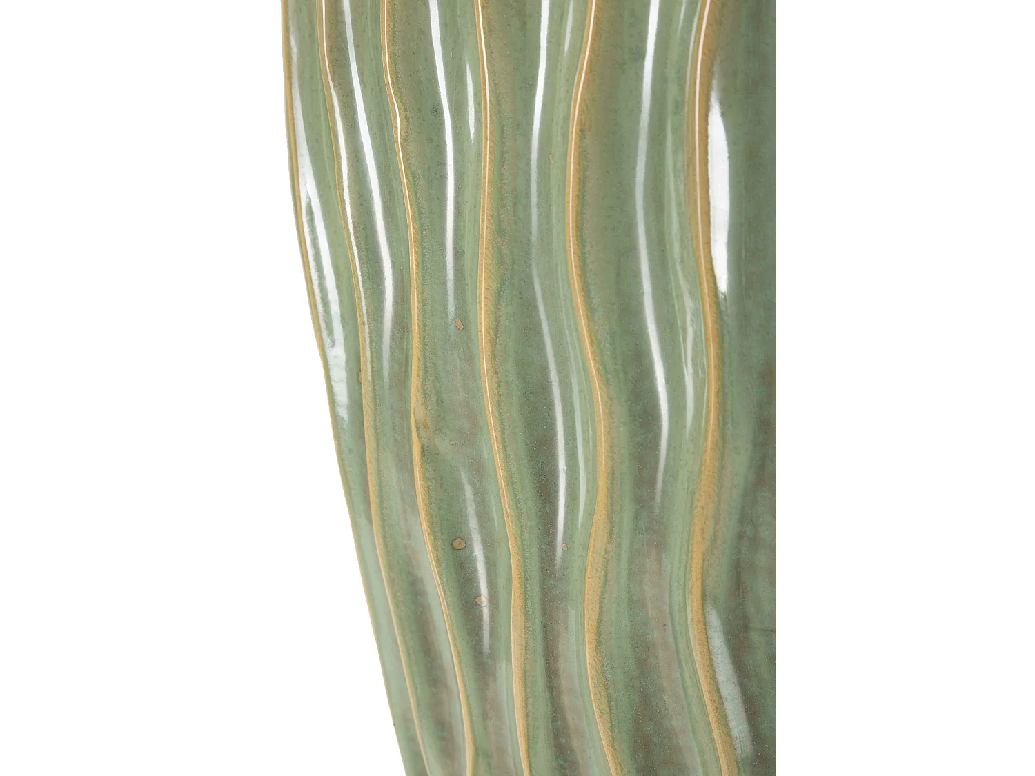 Vase en céramique verte 27x14x46,5 cm