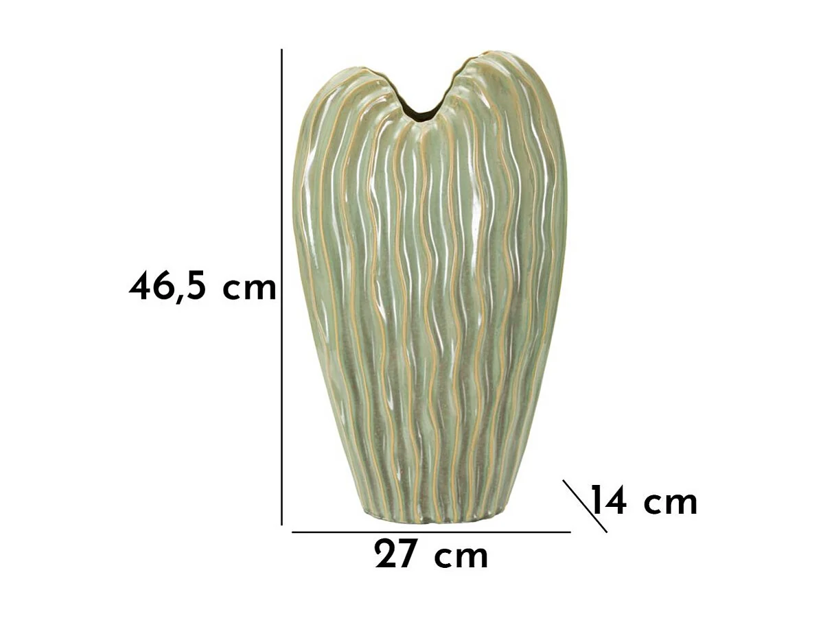 Vase en Céramique "Venice" 46cm Vert