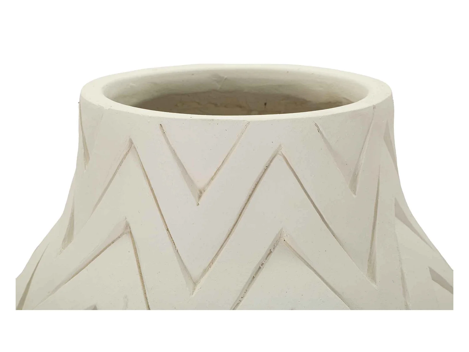 Vaso in magnesio colore crema cm ø 29x60