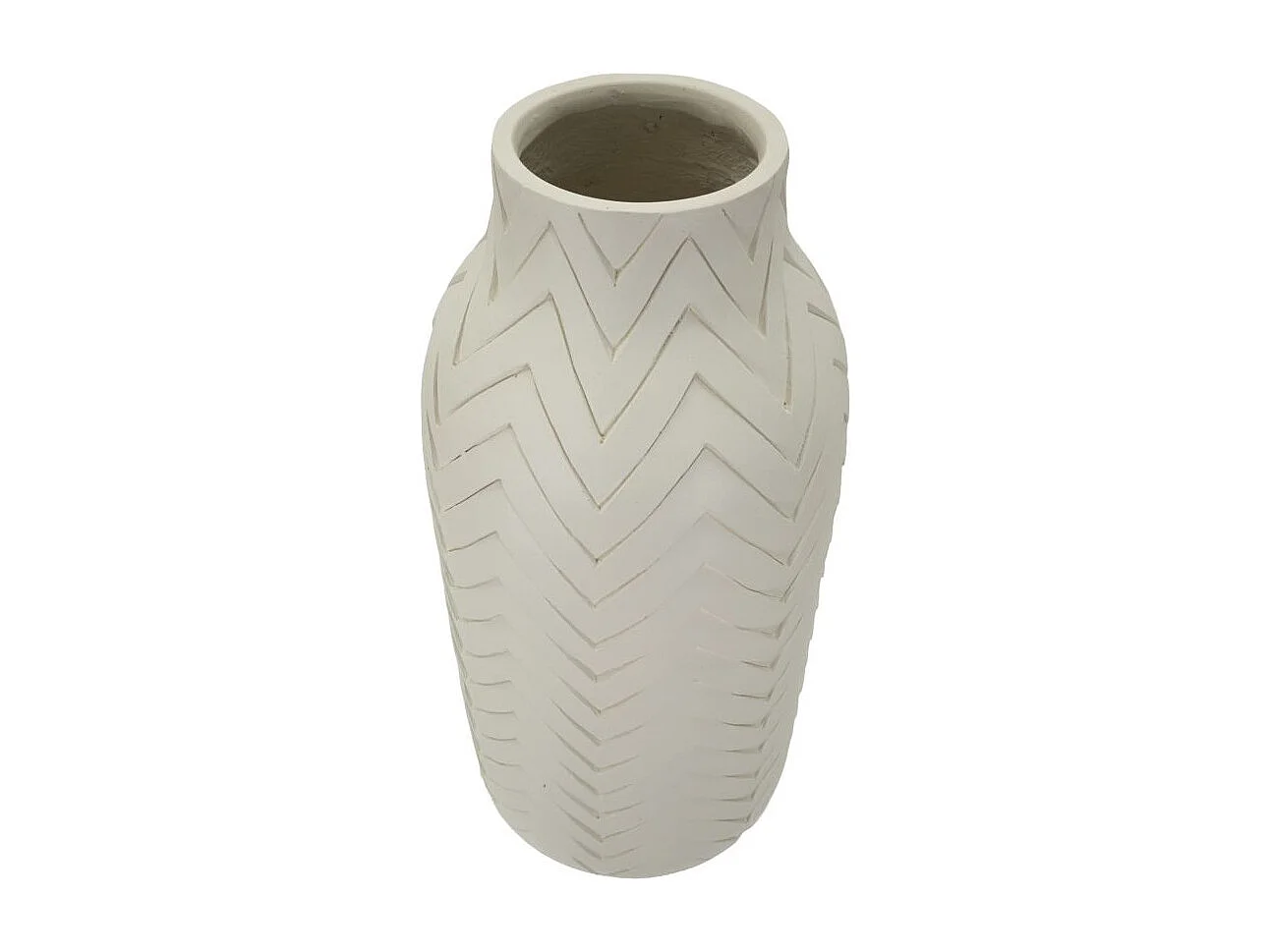 Vaso in magnesio colore crema cm ø 29x60