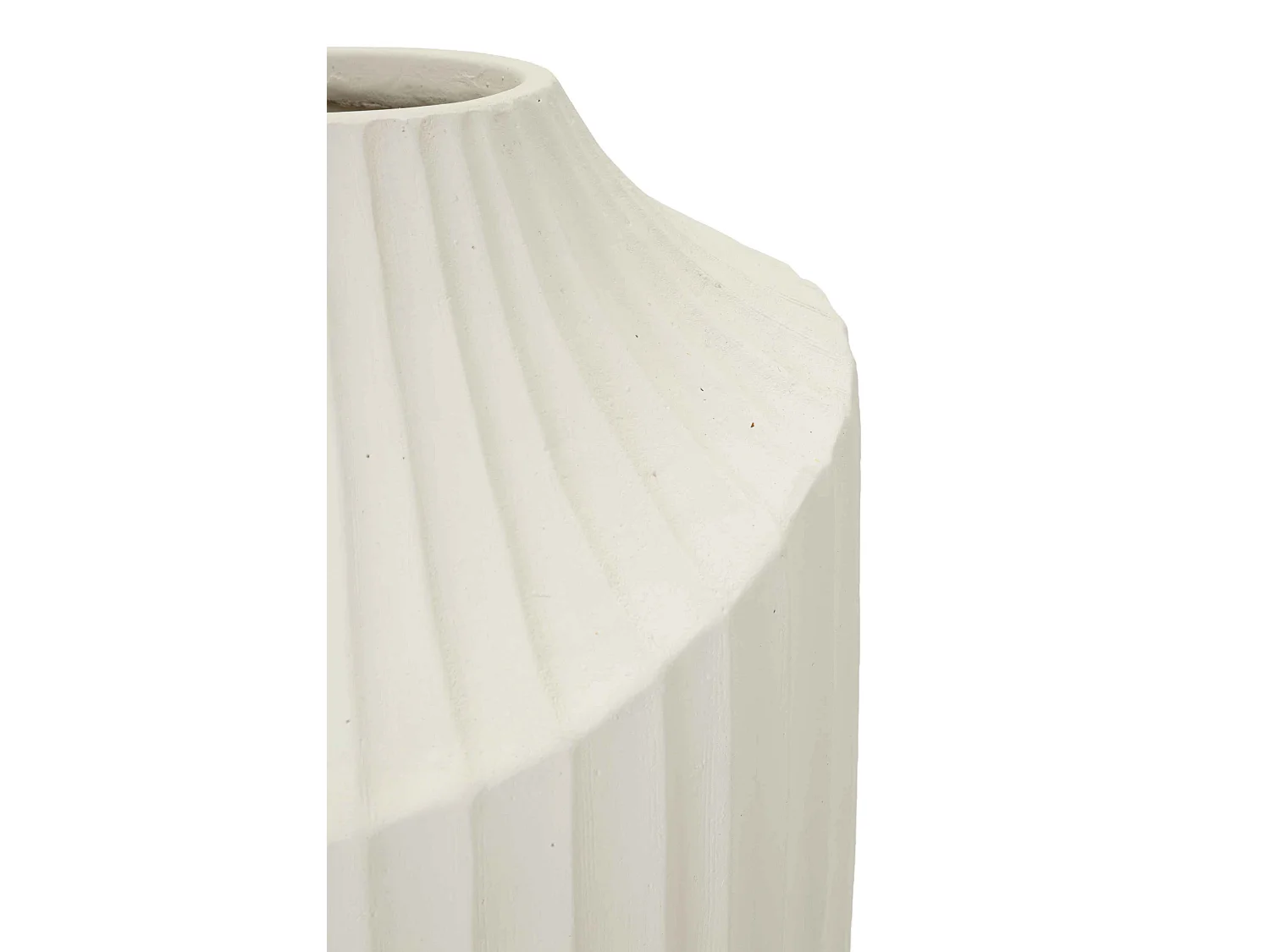 Vaso in magnesio colore crema cm ø 22,5x38