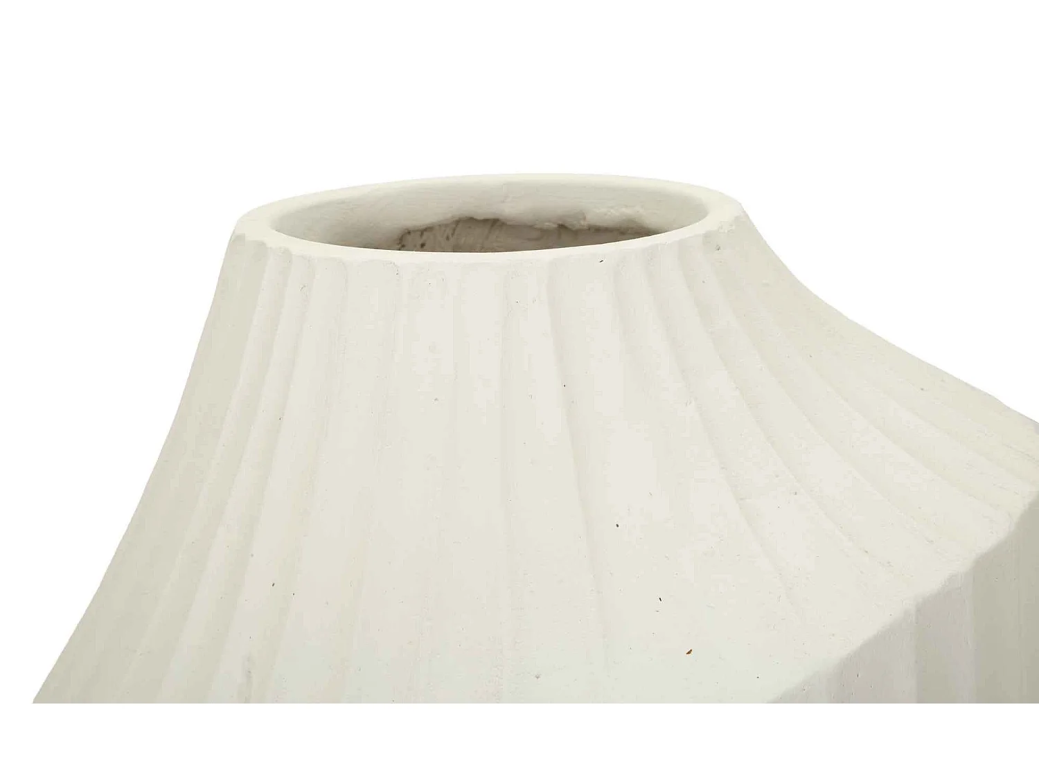 Vaso in magnesio colore crema cm ø 22,5x38