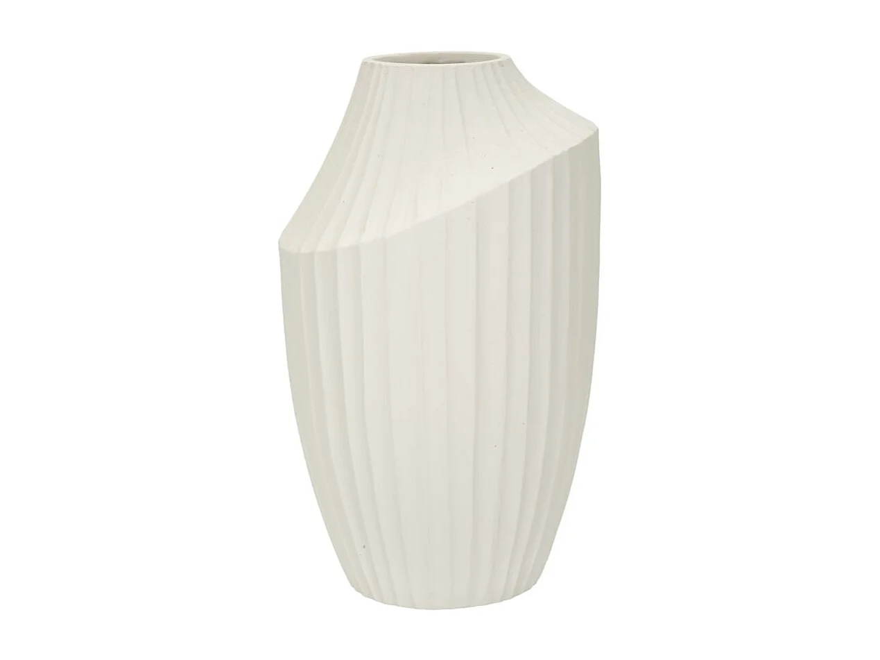 Vaso in magnesio colore crema cm ø 22,5x38
