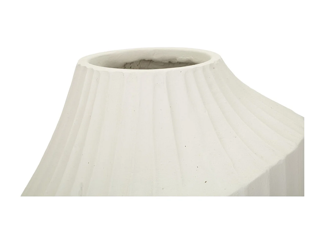Vaso in magnesio colore crema cm ø 22,5x38