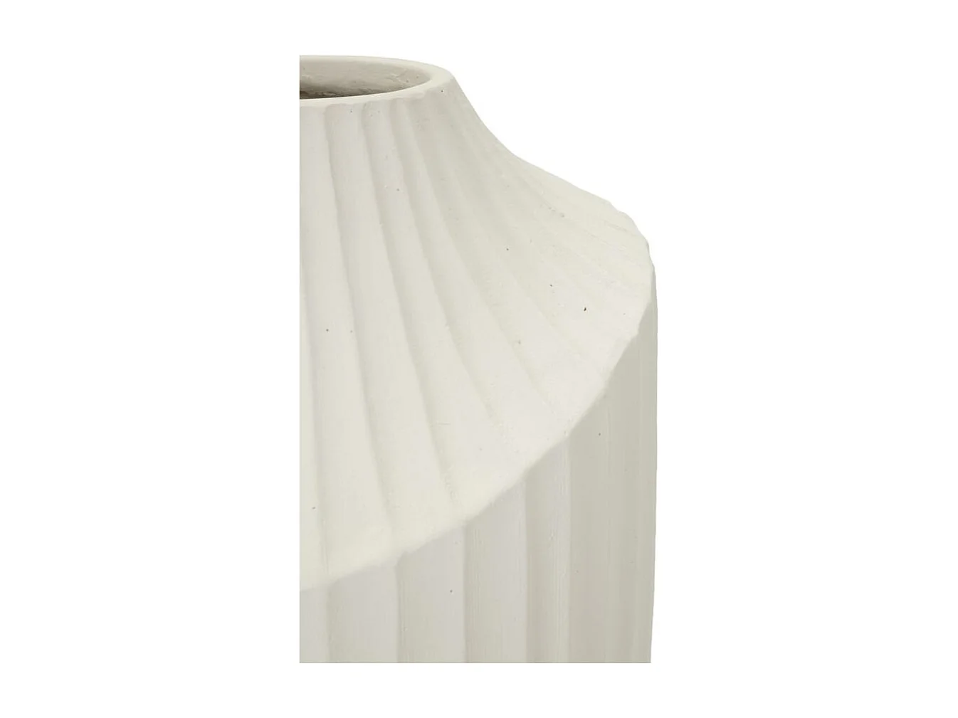 Vaso in magnesio colore crema cm ø 22,5x38