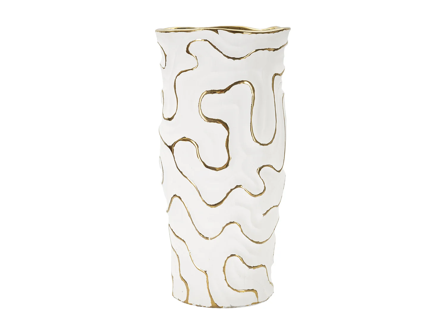 Vase Design en Céramique "Adore" 32cm Blanc
