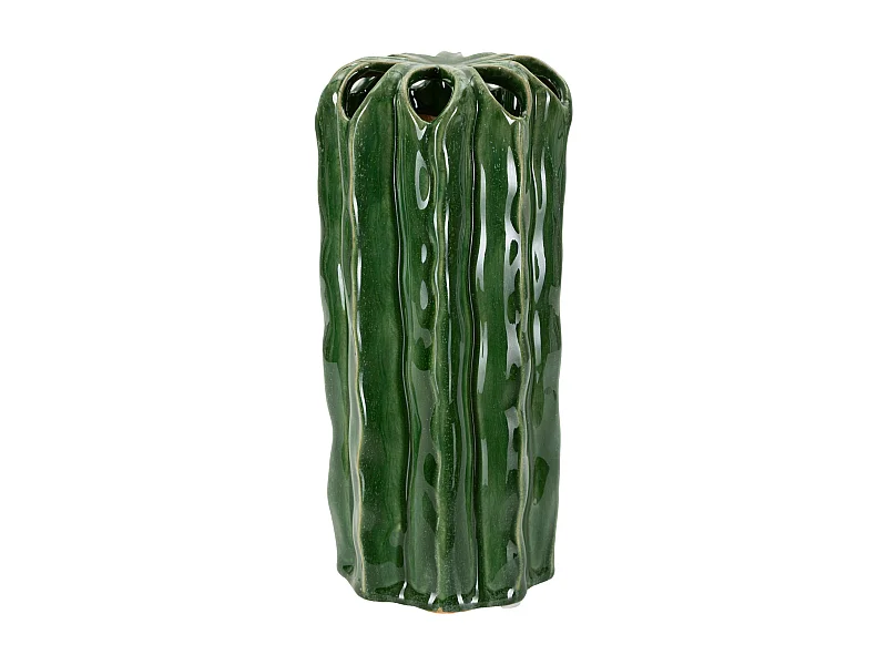 Vaso in ceramica colore verde cm ø 11,5x23,5