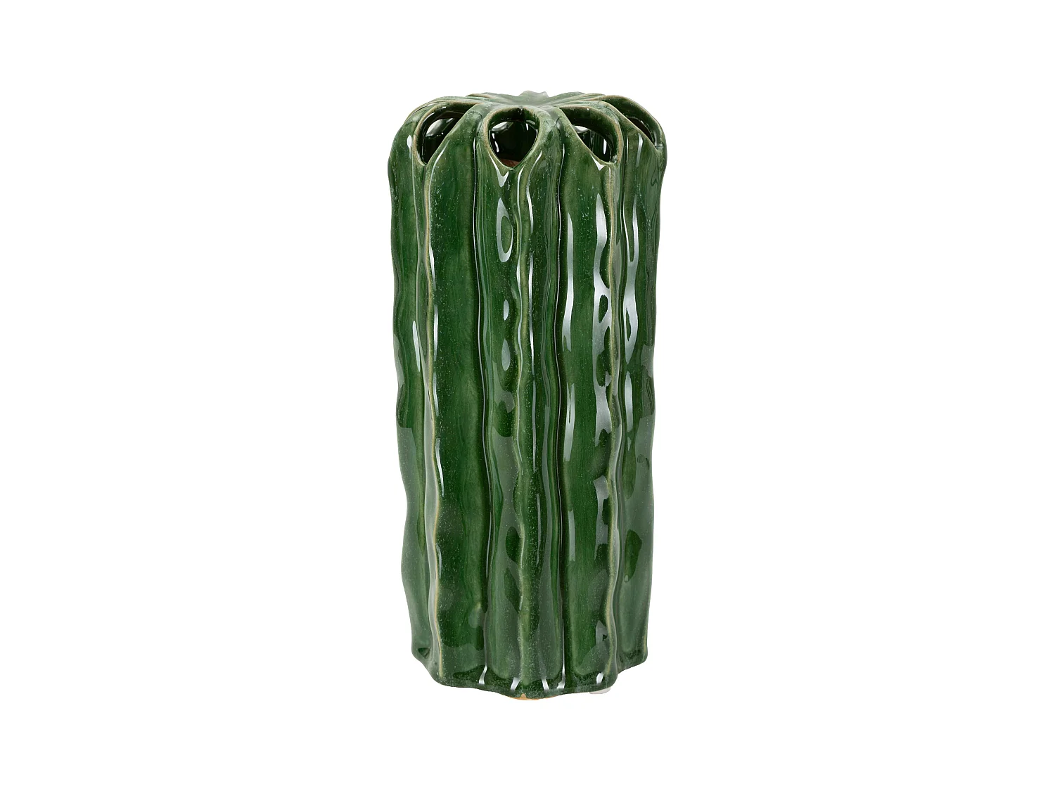 Vase en céramique verte, ø 11,5x23,5 cm