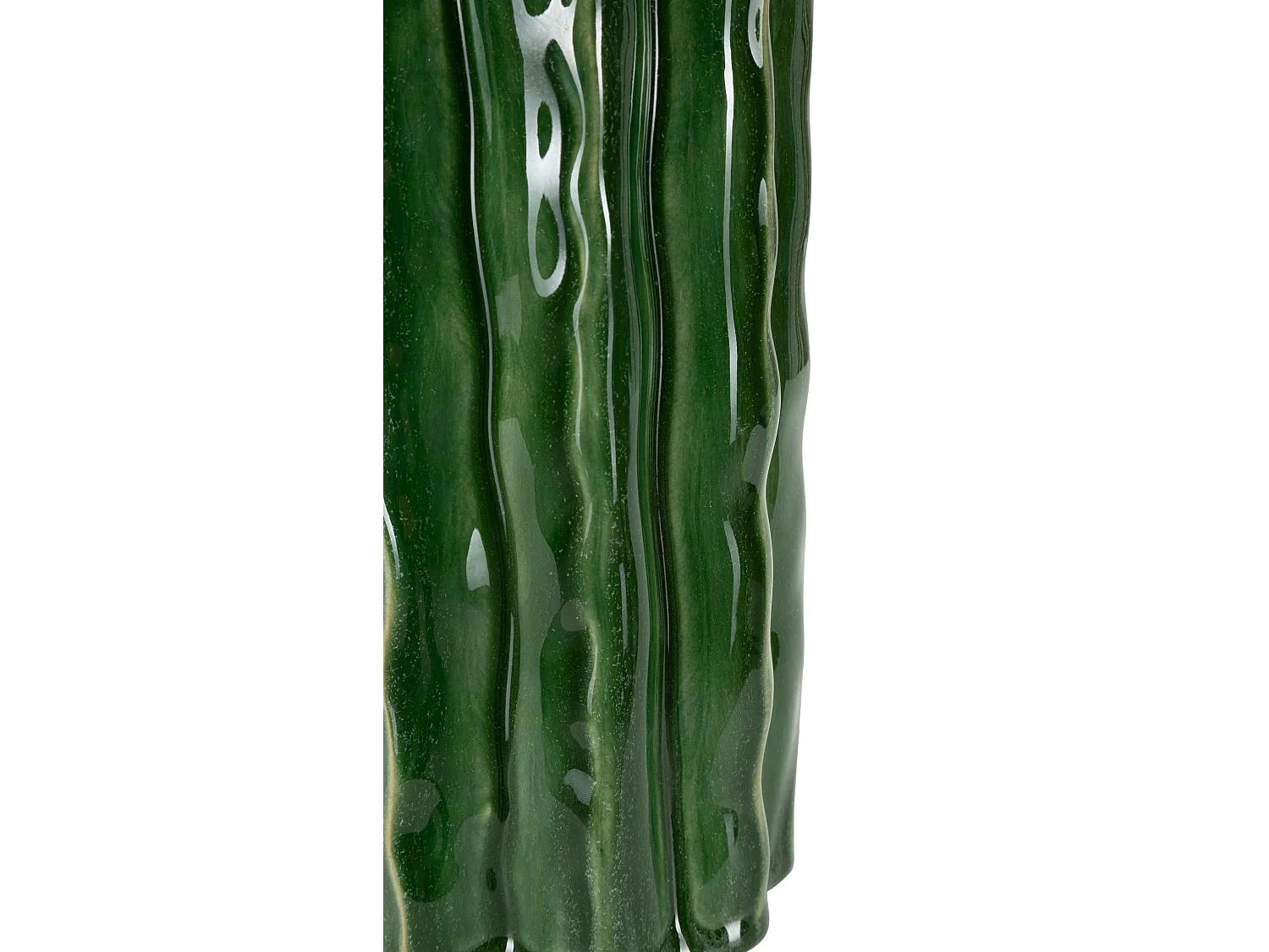 Vase en céramique verte, ø 11,5x23,5 cm