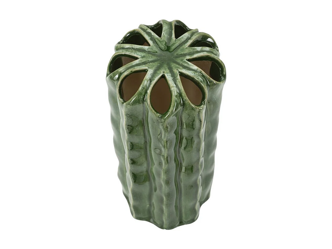 Vase en Céramique "Cactus" 23cm Vert
