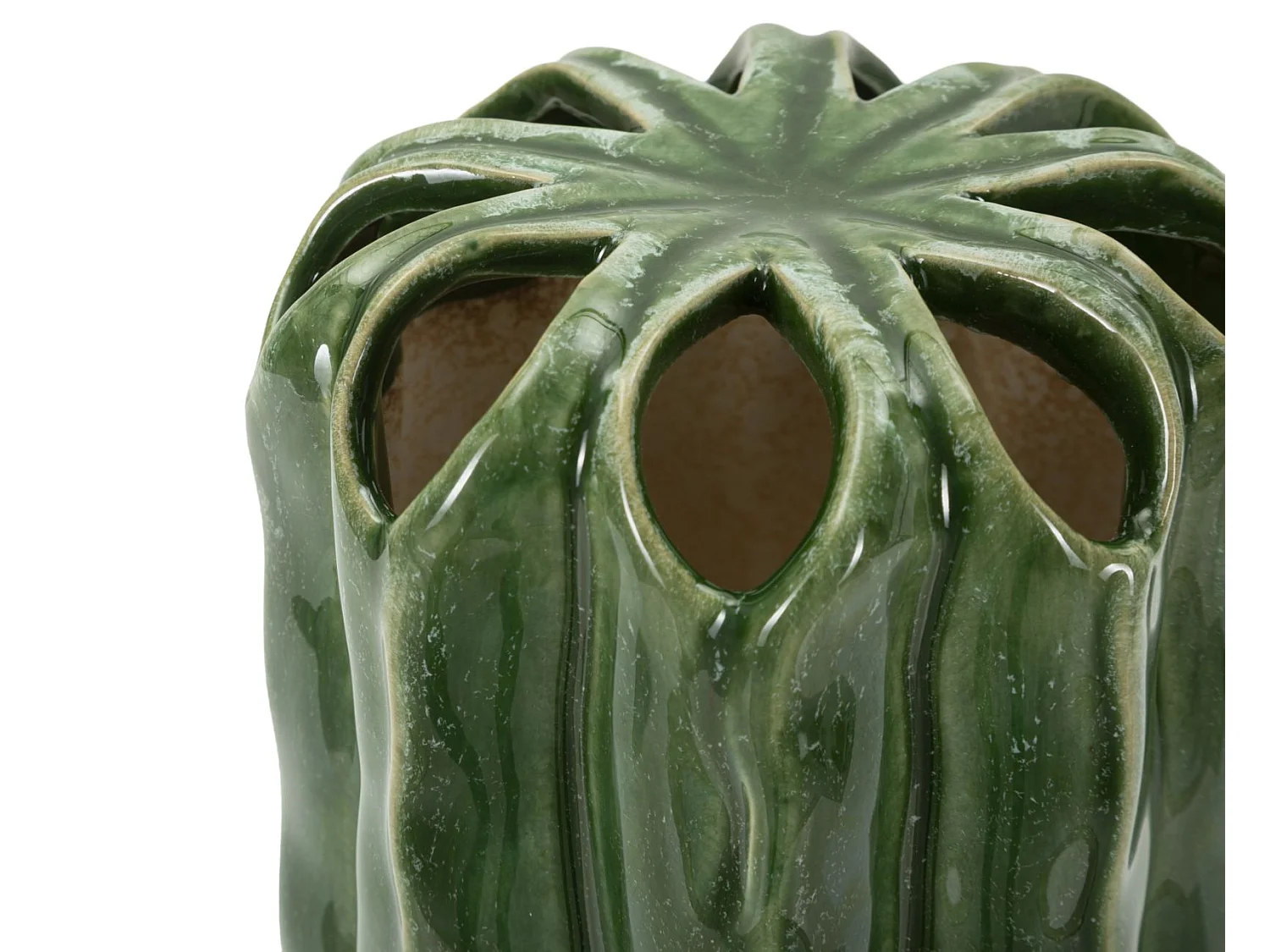 Vase en Céramique "Cactus" 23cm Vert