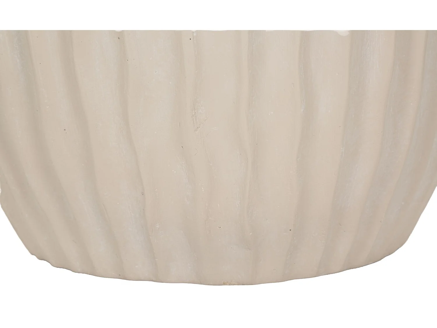 Vaso in magnesio colore crema cm ø 26,5x26