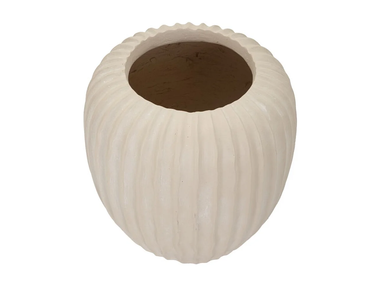 Cache-Pot Design "Mist" 26cm Crème