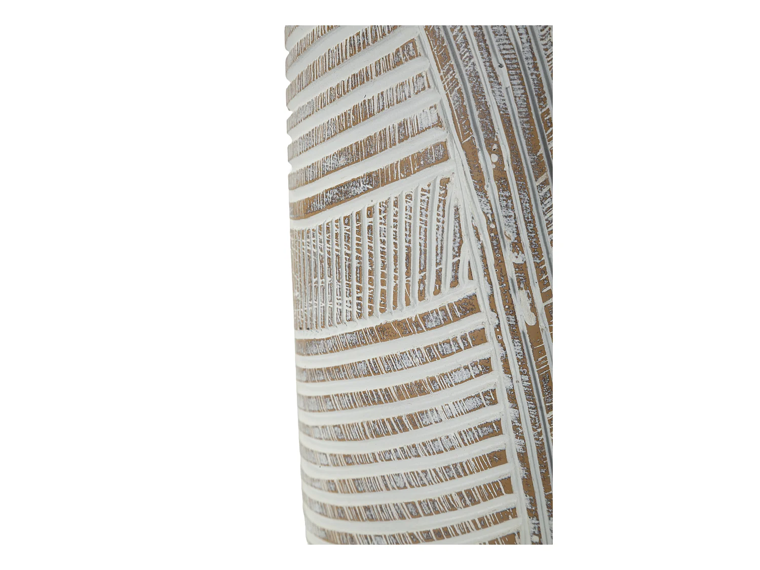 Vase en résine blanche cm ø 19x55