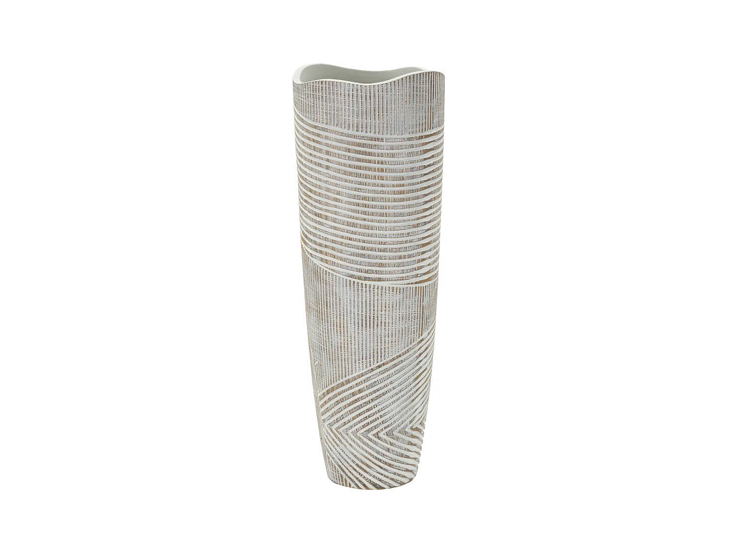 Vaso in resina bianco cm ø 19x55