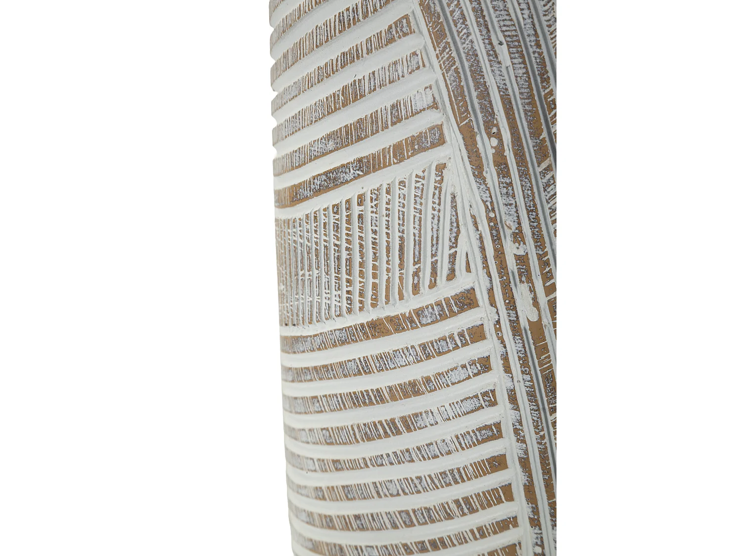 Vase en résine blanche cm ø 19x55