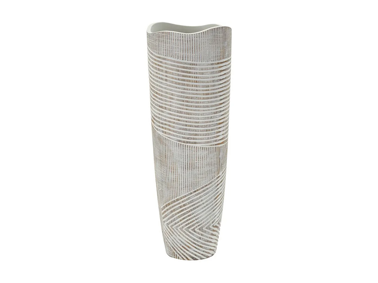 Cache-Pot Déco en Résine "Woody" 55cm Multicolore