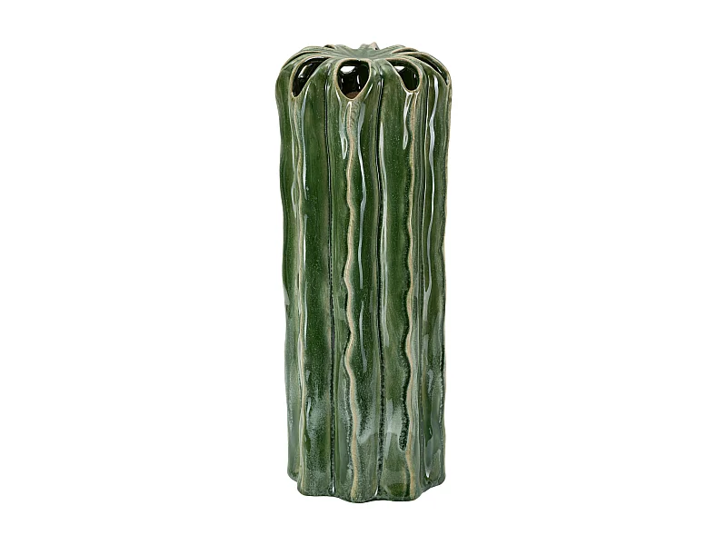 Vaso in ceramica colore verde cm ø 12x31,5
