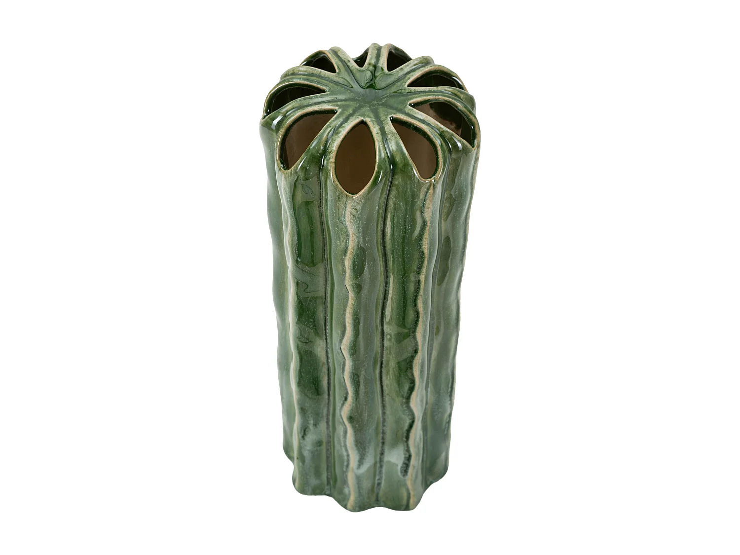 Vaso in ceramica colore verde cm ø 12x31,5