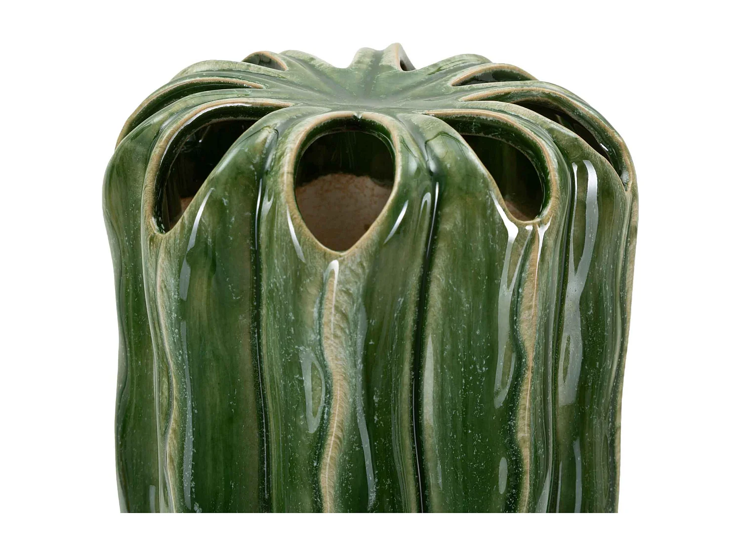 Vaso in ceramica colore verde cm ø 12x31,5