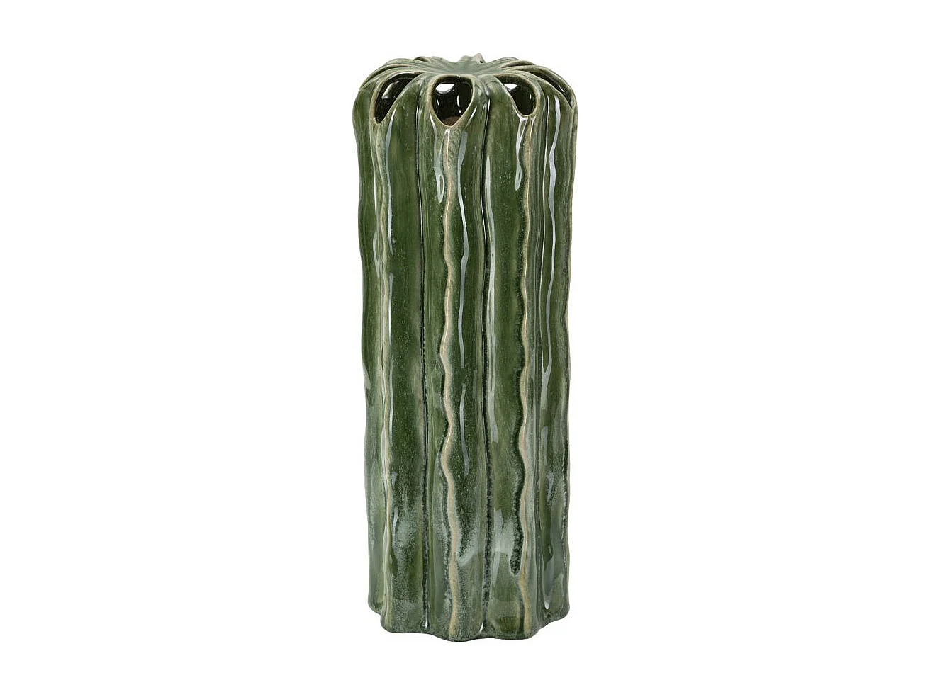 Vaso in ceramica colore verde cm ø 12x31,5