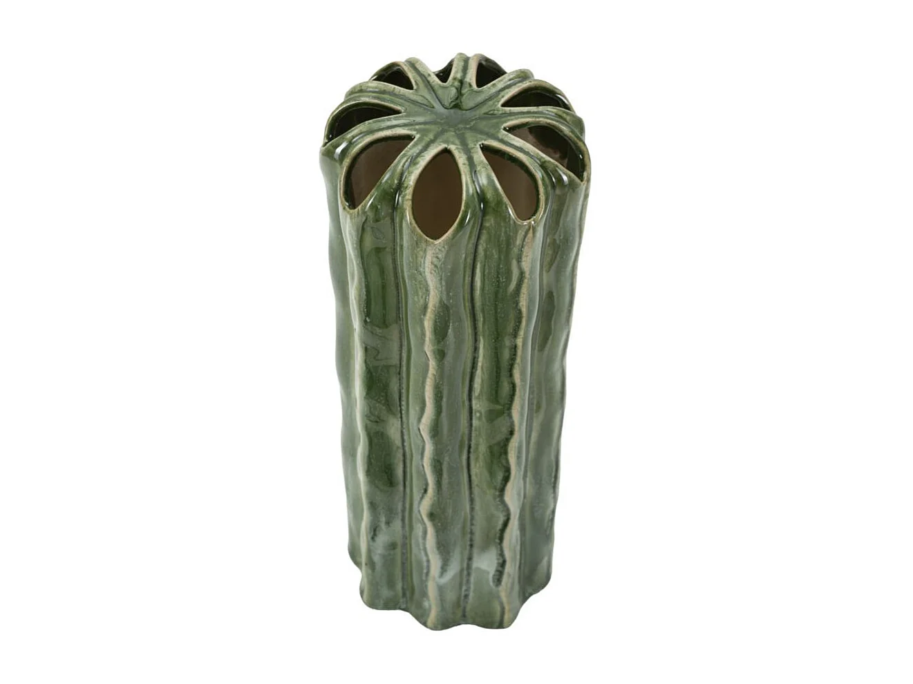 Vaso in ceramica colore verde cm ø 12x31,5