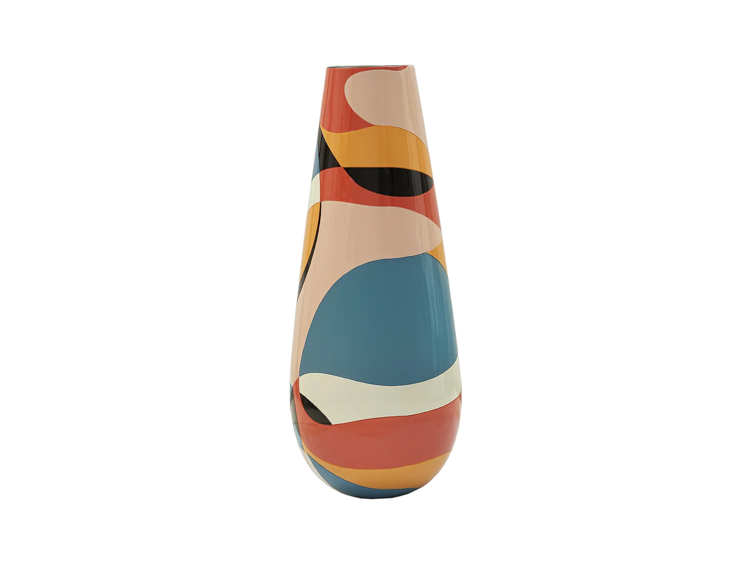 Vase Haut en Résine "Rubic" 92cm Multicolore