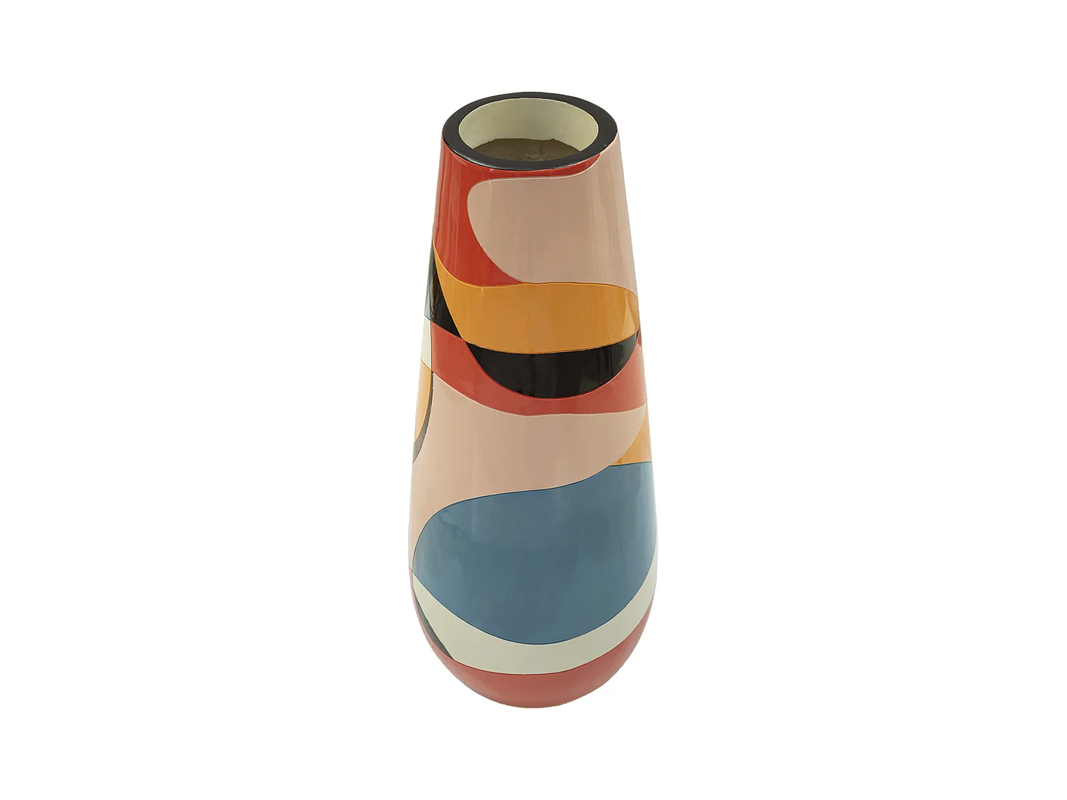 Vase Haut en Résine "Rubic" 92cm Multicolore