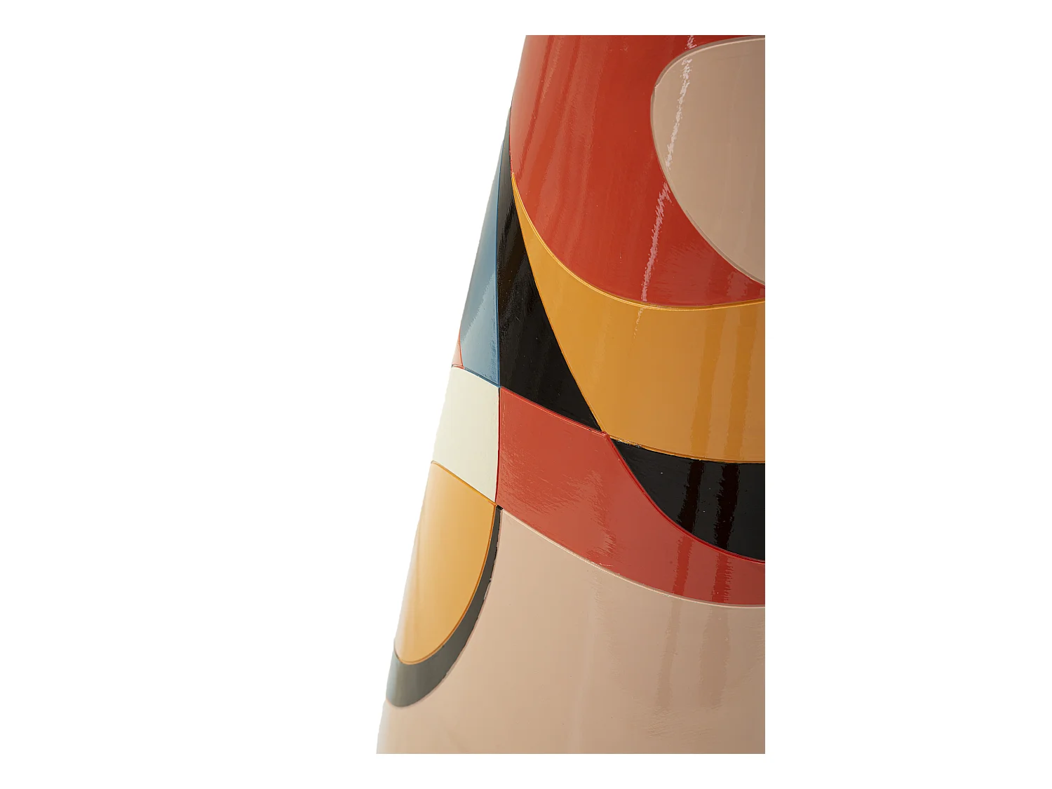 Vase Haut en Résine "Rubic" 92cm Multicolore