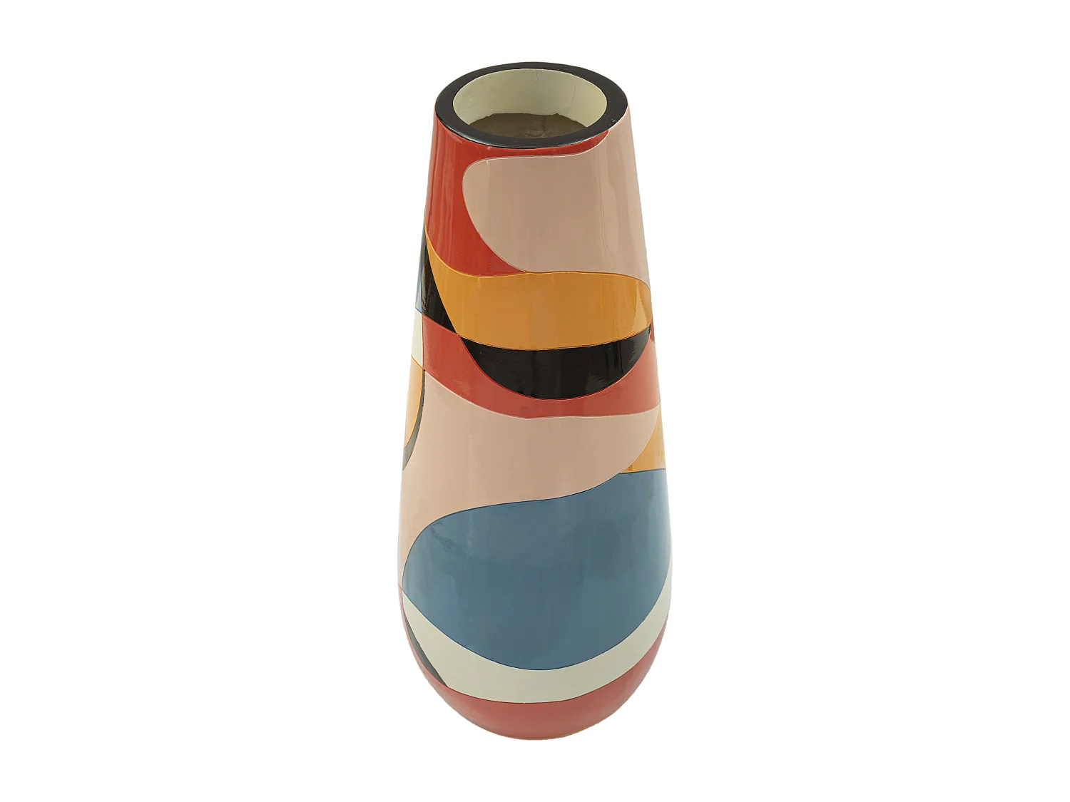 Vaso decorativo in resina multicolore Ø cm 37x92