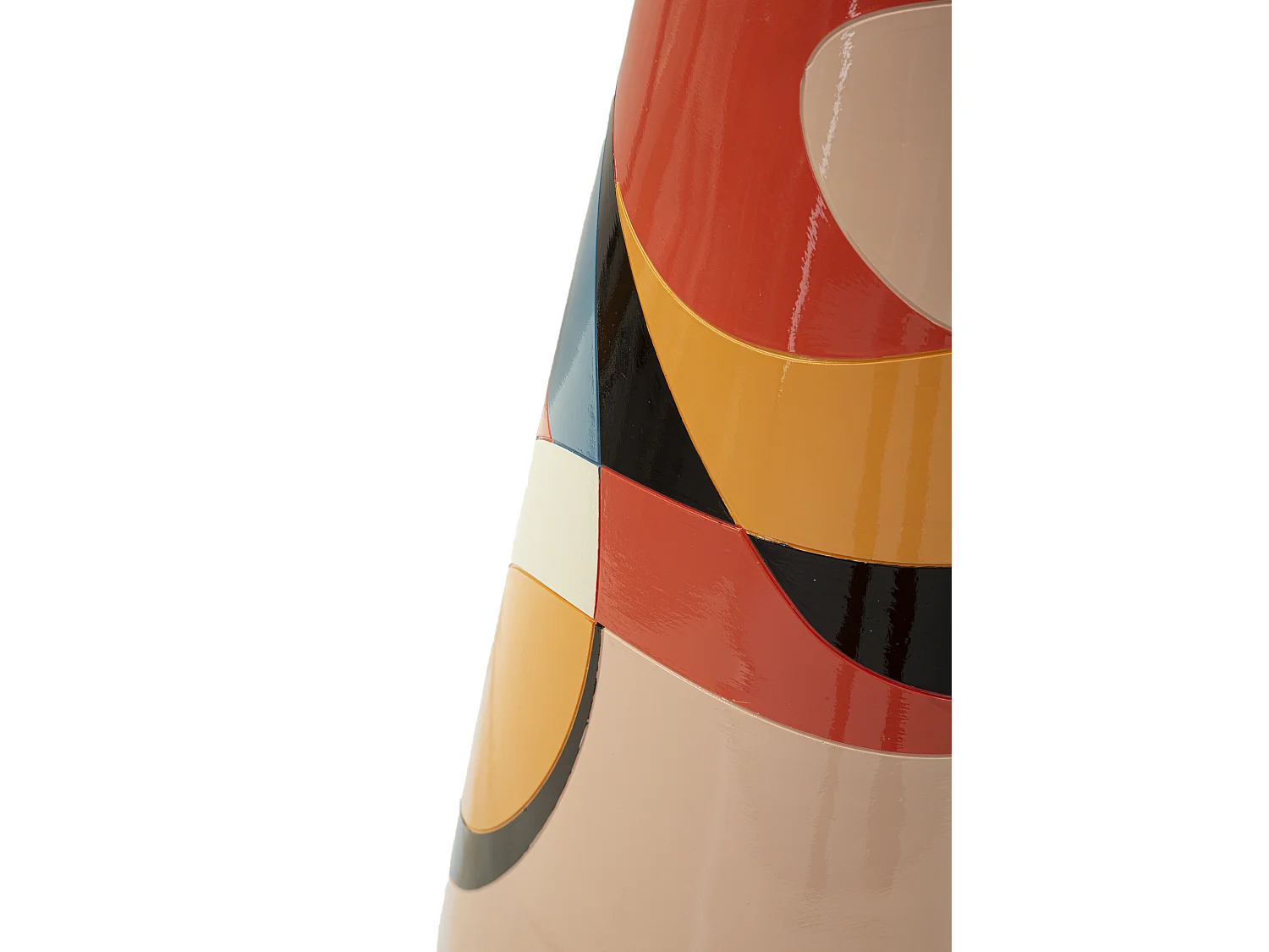 Vaso decorativo in resina multicolore Ø cm 37x92