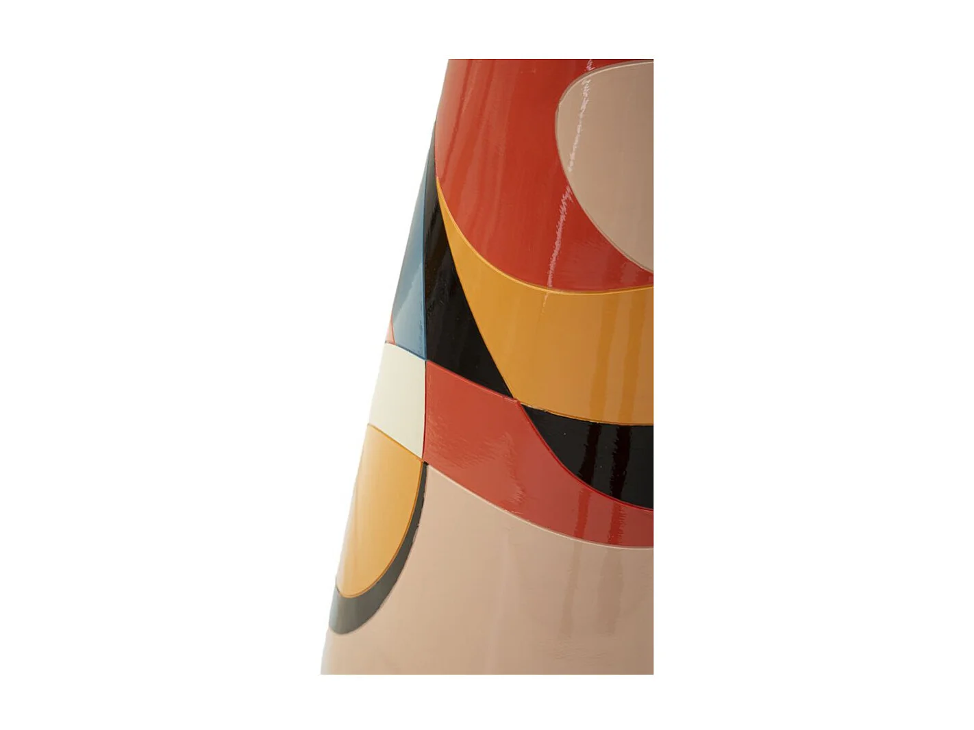 Decoratieve vaas in veelkleurige hars Ø 37x92 cm