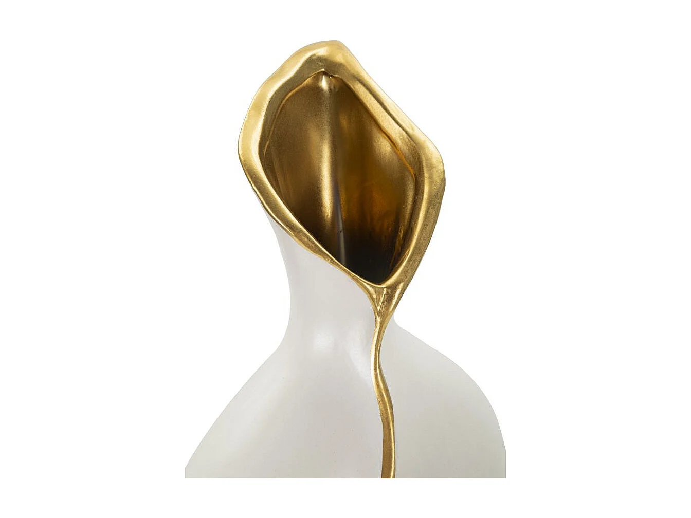 Vase Design en Céramique "Uma" 50cm Blanc