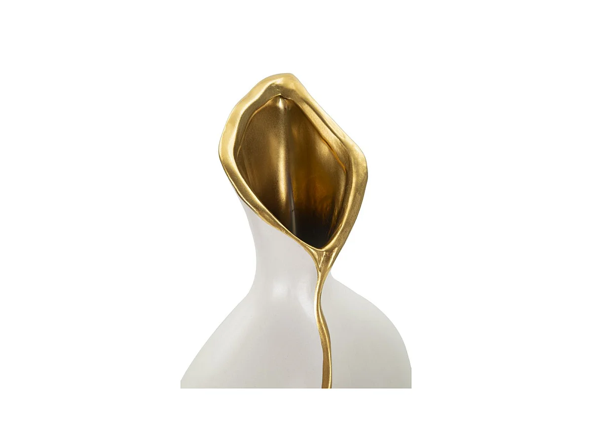 Vase Design en Céramique "Uma" 50cm Blanc