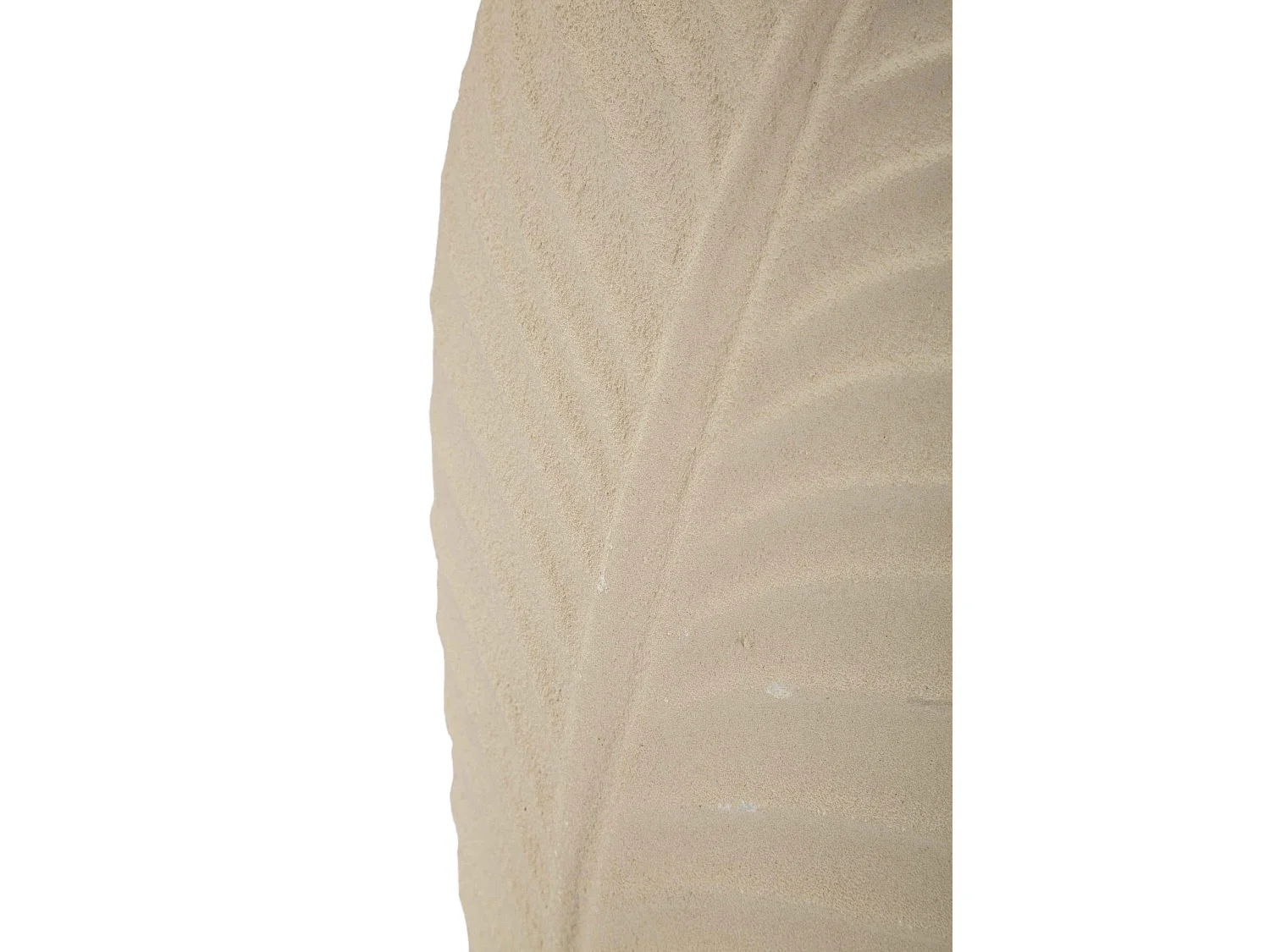 Vase en métal couleur crème 18x9,5x29,5 cm