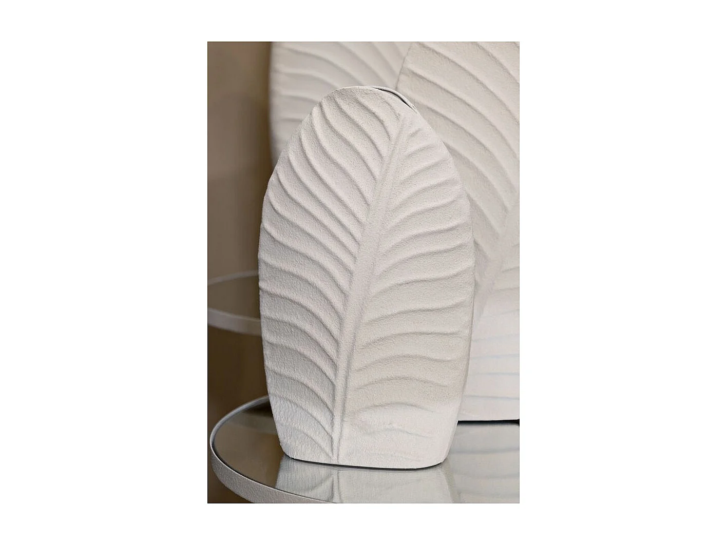 Vase Design "Dune" 29cm Crème