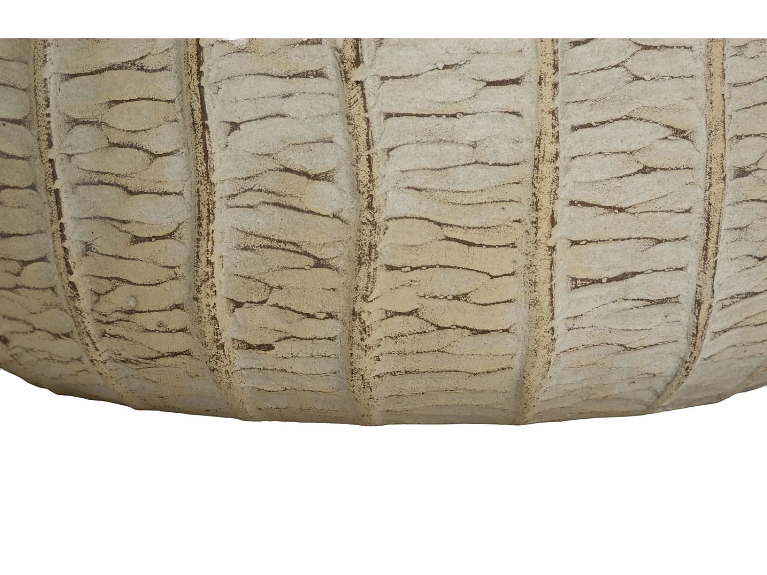 Lot de 3 Cache-Pots "Flake" 30cm Crème