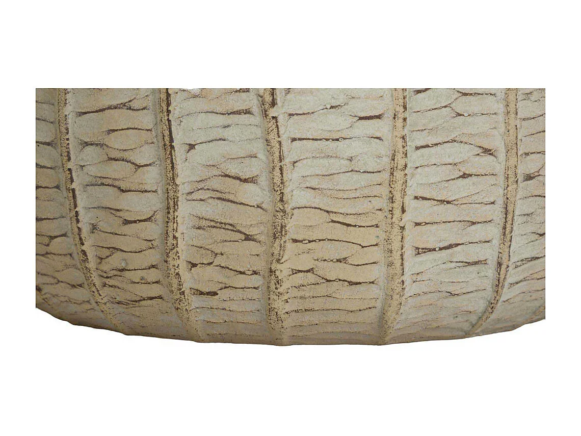 Lot de 3 Cache-Pots "Flake" 30cm Crème