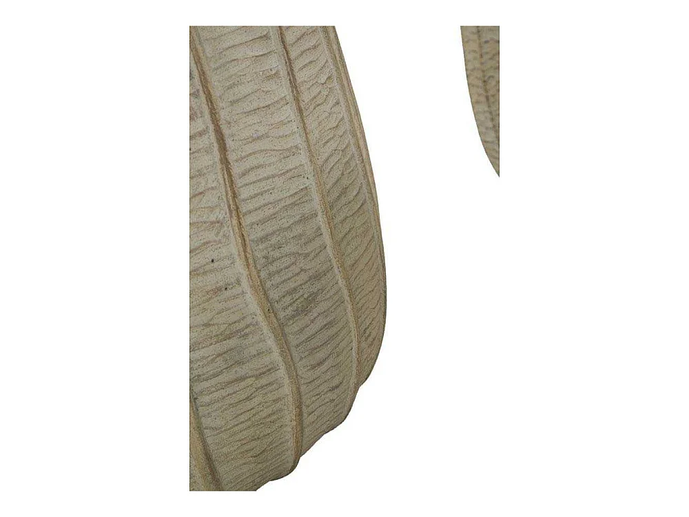 Lot de 3 Cache-Pots "Flake" 30cm Crème