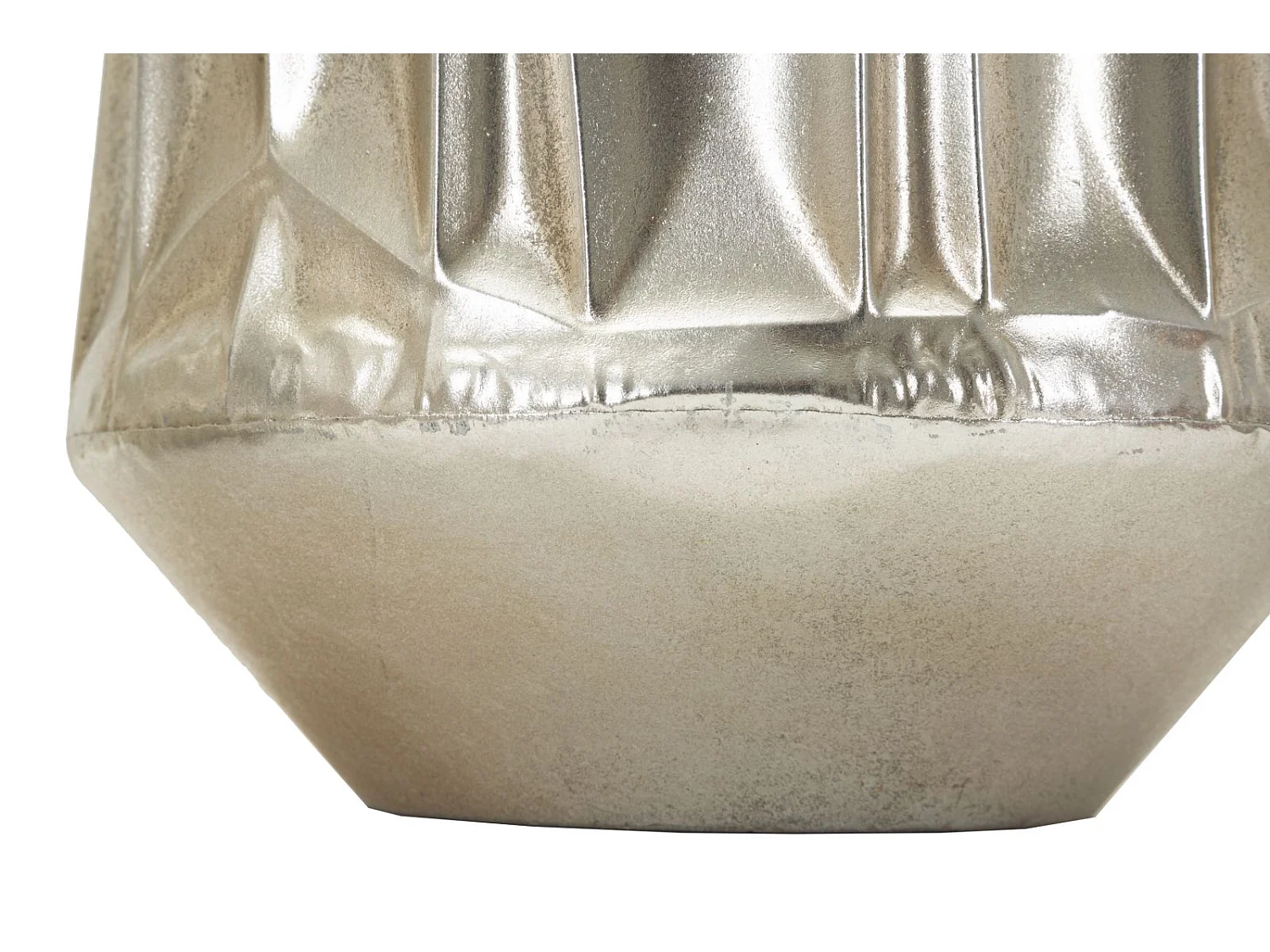 Lot de 3 Cache-Pots en Métal "Silv" 38cm Argent