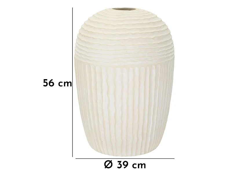 Vase en magnésie Icicle 39 x 56 cm