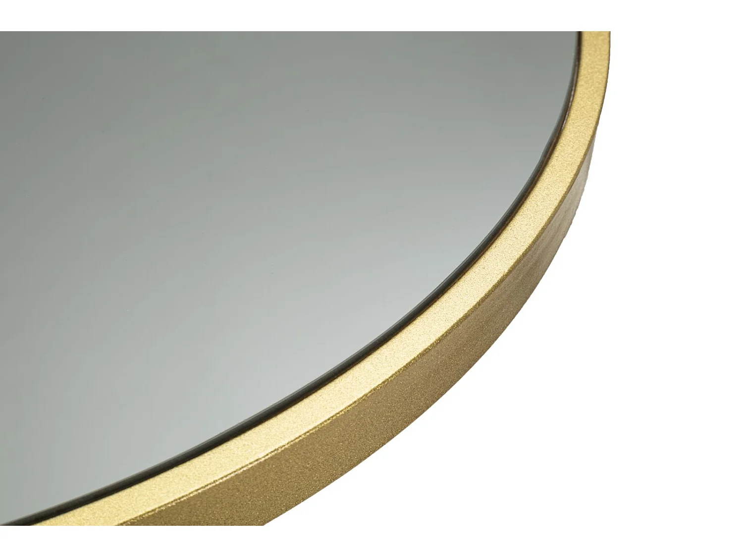 Table de bar en métal doré et verre, ø 70x103 cm