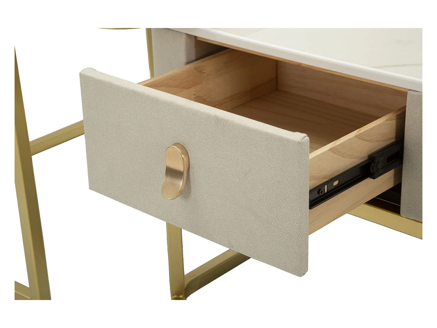 Set de 2 tables d'appoint gigognes en mdf et métal Beautry