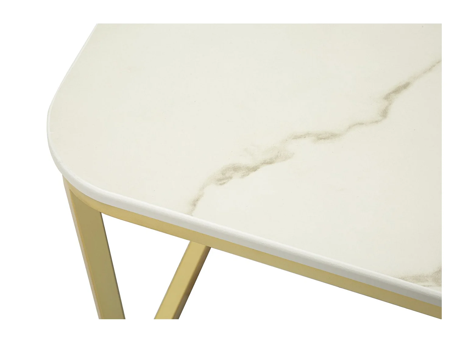 Set de 2 tables d'appoint gigognes en mdf et métal Beautry