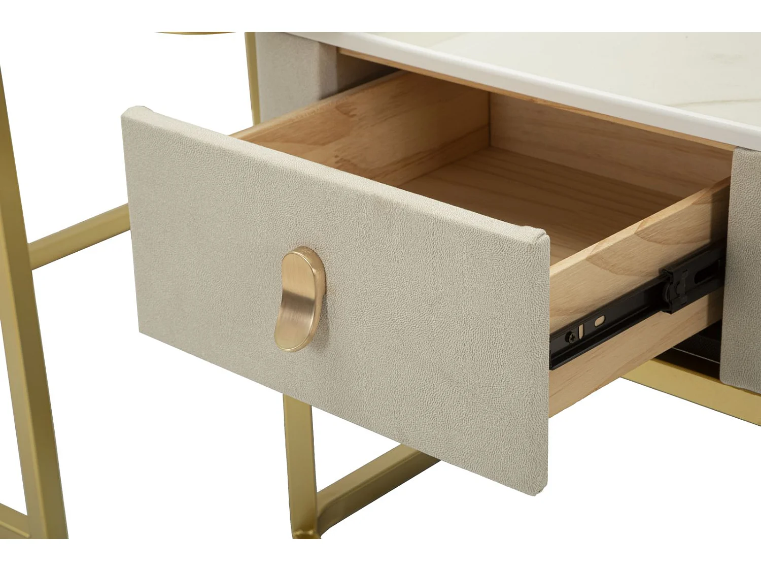 Set de 2 tables d'appoint gigognes en mdf et métal Beautry