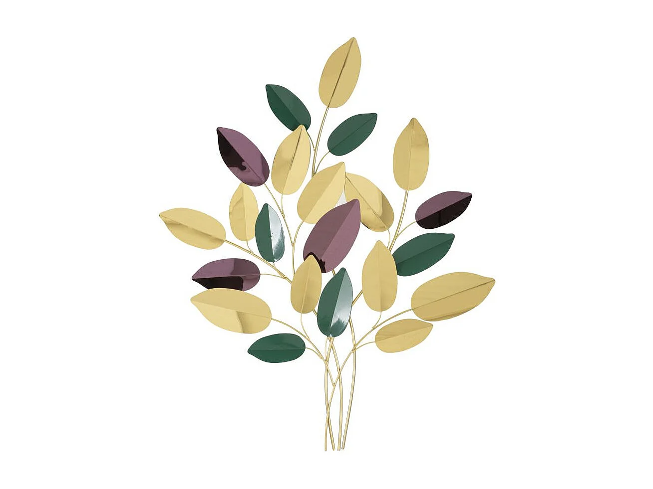 Déco Murale Feuilles "Colorful" 81cm Multicolore