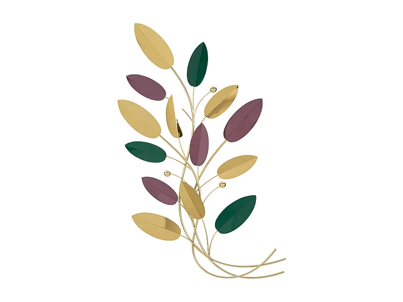 Pannello decorativo in 3D foglie cm 59x3,8x98,4