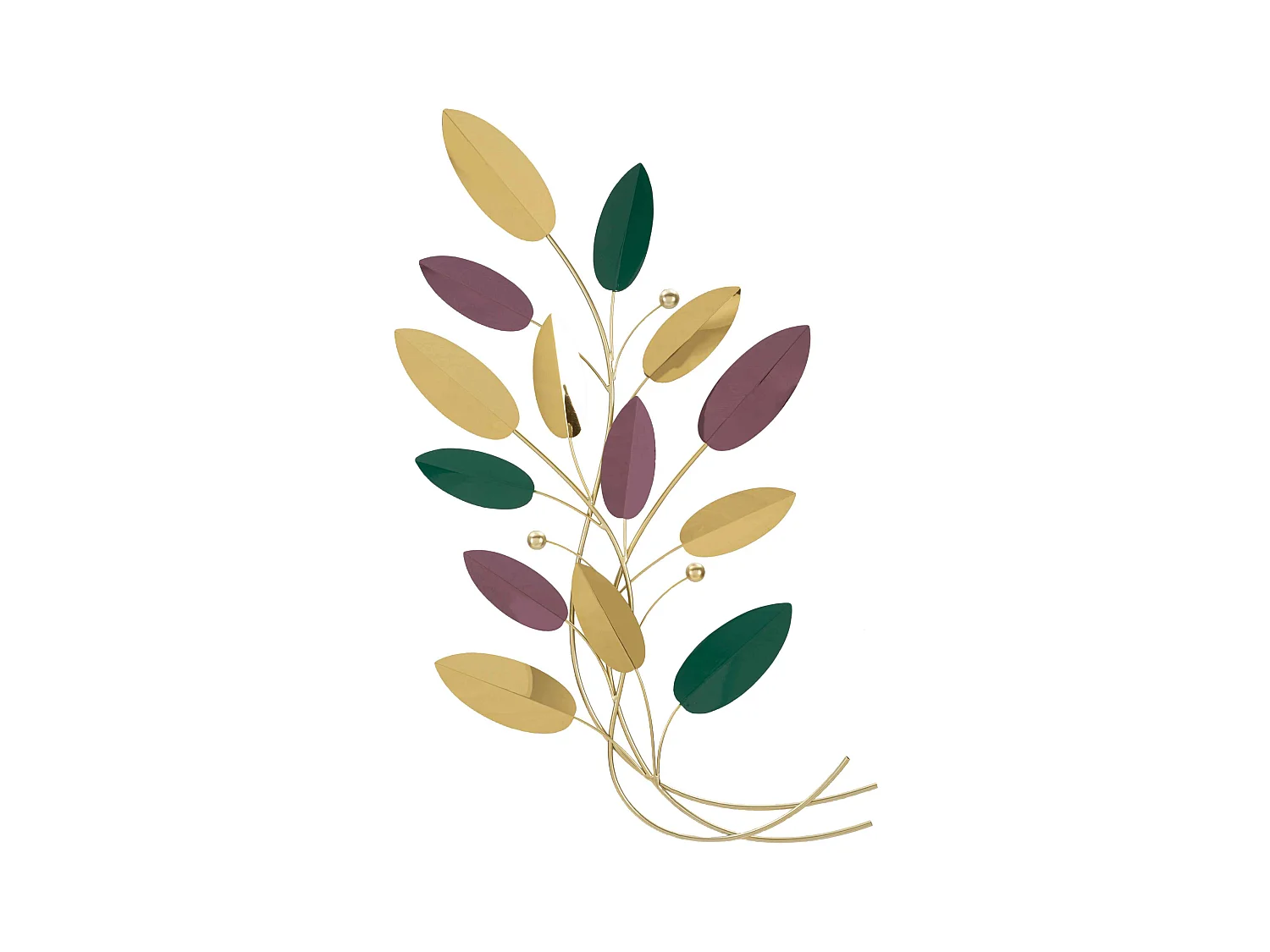 Pannello decorativo in 3D foglie cm 59x3,8x98,4