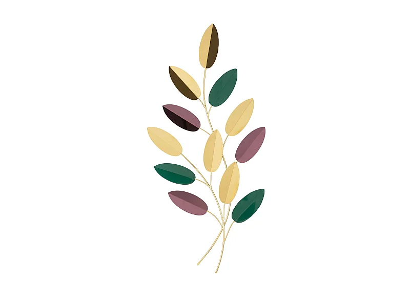 Pannello decorativo in 3D foglie cm 31x1,9x61